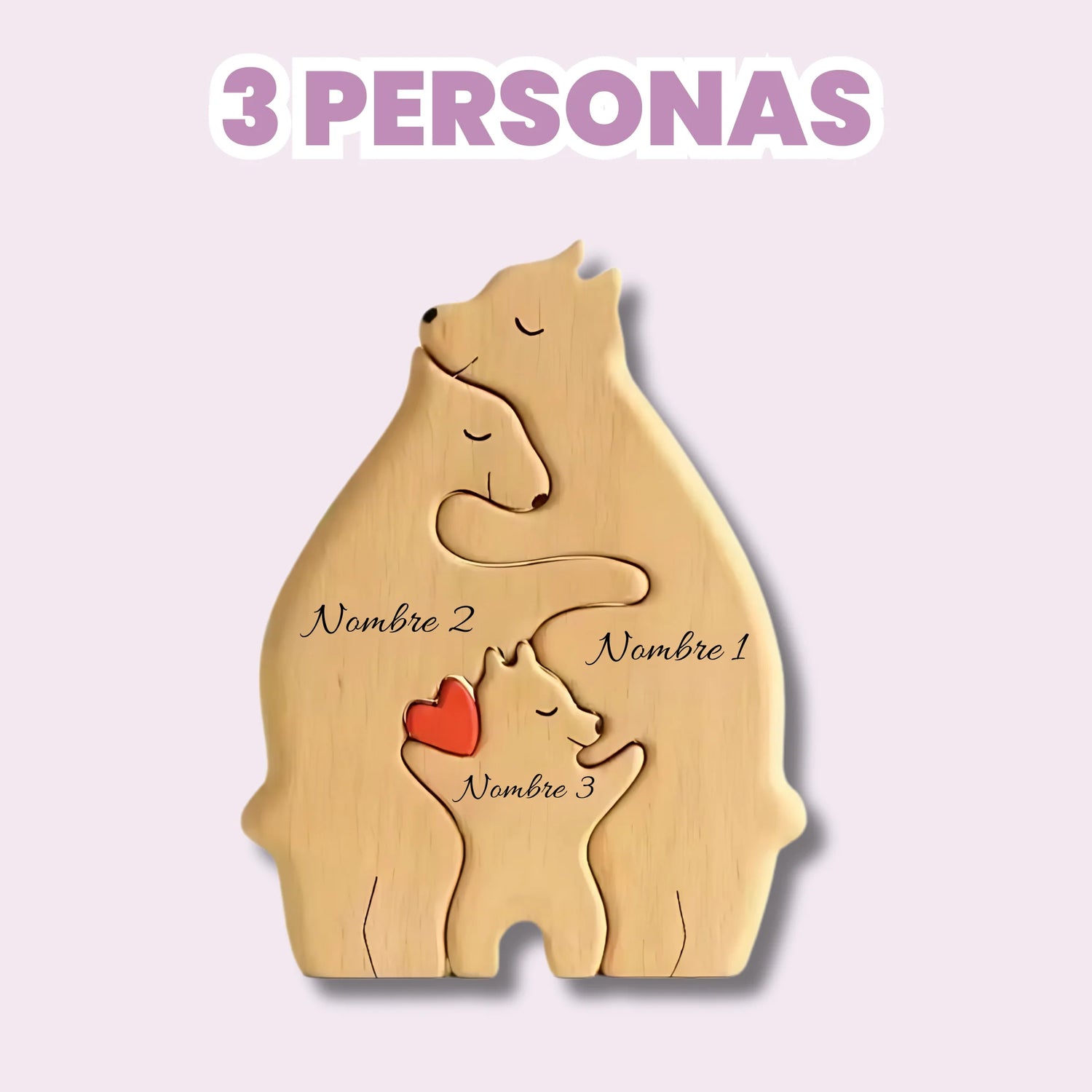 Puzzle oso de madera